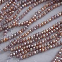 Bulvių išauginti gėlavandenių perlų karoliukai, Gėlo vandens perlų, Bulvė, Pasidaryk pats, mišrios spalvos, 5mm, Ilgis Apytiksliai 13.78 Inch, Pardavė PC