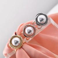 Scarf Buckle Zinc Alloy with Plastic Pearl Flower plated for woman & hollow 17-21mm Sold By Lot