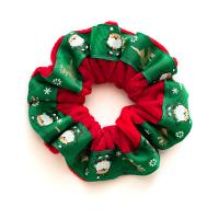 Hair Scrunchies Velveteen Christmas Design & for woman 105mm Sold By PC