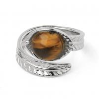 Natural Gemstone Finger Ring Zinc Alloy with Gemstone & Unisex nickel lead & cadmium free 17mm 5mm Sold By PC