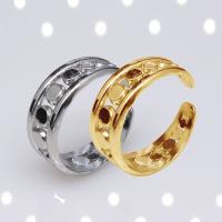 Rustfrit stål fingre Ringe, 304 rustfrit stål, mode smykker & for kvinde, flere farver til valg, 8mm, Solgt af PC