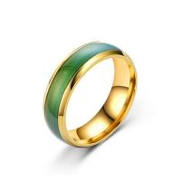 Pierścień z emalią, Titantium stali, obyty, biżuteria moda & dla obu płci & różnej wielkości do wyboru, dostępnych więcej kolorów, 6x2mm, sprzedane przez PC