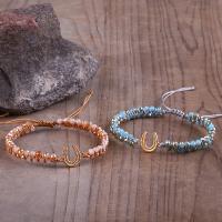 Gemstone Woven Ball Bracelets Knot Cord with Crystal & Brass fashion jewelry & for woman Length 15-30 cm Sold By PC