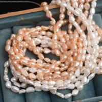 Keishi ferskvandskulturperle Beads, Ferskvandsperle, Uregelmæssig, du kan DIY, flere farver til valg, 5-6mm, Ca. 52pc'er/Strand, Solgt af Strand