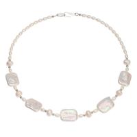 Přírodní Sladkovodní Pearl náhrdelník, módní šperky & pro ženy, Prodáno za Cca 16.93 inch Strand