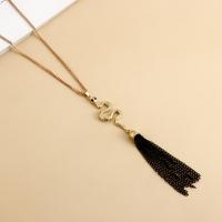 Zinek svetr řetěz náhrdelník, s 10cm extender řetězce, barva pozlacený, módní šperky & pro ženy, zlatý, 110mm, Délka 73 cm, Prodáno By PC