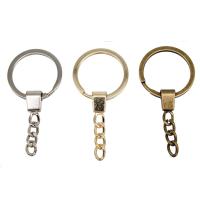 Zinc Alloy Key Chain Findings plated DIY nickel lead & cadmium free 30mm Approx Sold By Bag
