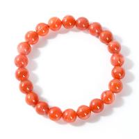 Yunnan Red Agate Bracelet Round for woman red 8-9mm Length Approx 18 cm Sold By PC