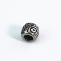 Edelstahl-Perlen mit großem Loch, 304 Edelstahl, poliert, DIY, 12x9.60mm, Bohrung:ca. 5.9mm, verkauft von PC