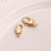 Brass Lobster Clasp real gold plated DIY golden nickel lead & cadmium free Sold By PC