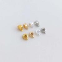 Brass Positioning Bead plated DIY nickel lead & cadmium free 3mm Sold By PC