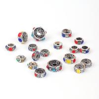 Zinc Alloy Spacer Beads antique silver color plated DIY & enamel nickel lead & cadmium free Sold By PC