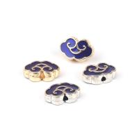 Imitation Cloisonne Zinc Alloy Beads plated DIY & enamel nickel lead & cadmium free Sold By PC