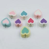 Polymer Clay Pendants Heart DIY Approx Sold By Bag