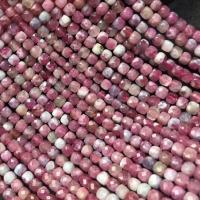 Gemstone Jewelry Beads Tourmaline Square polished DIY & faceted fuchsia 4.5-5mm Sold Per Approx 14 Inch Strand