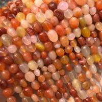 Natural Jade Beads Lighter Imperial Jade Nuggets polished DIY golden yellow 6-8mm Sold Per Approx 14 Inch Strand