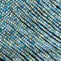 Perline in turchese, Cerchio piatto, lucido, DIY, blu cielo, 2x3mm, Venduto per Appross. 14 pollice filo