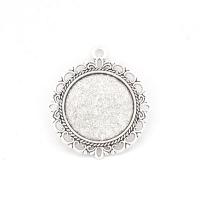 Zinc Alloy Pendant Cabochon Setting plated Inner Approx 20mm Sold By PC