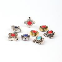 Zinc Alloy Spacer Beads plated DIY & enamel nickel lead & cadmium free Sold By PC