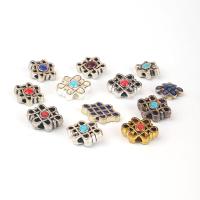 Zinc Alloy Spacer Beads Chinese Knot plated DIY & enamel nickel lead & cadmium free Sold By PC