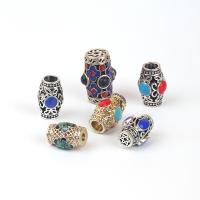 Zinc Alloy Spacer Beads barrel plated DIY & enamel nickel lead & cadmium free Sold By PC