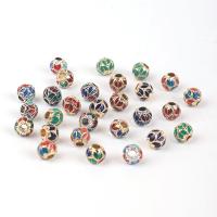 Zinc Alloy Spacer Beads Round plated DIY & enamel nickel lead & cadmium free Sold By PC