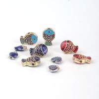 Zinc Alloy Spacer Beads Fish plated DIY & enamel nickel lead & cadmium free Sold By PC