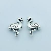 Brass Jewelry Beads Swan antique silver color plated DIY nickel lead & cadmium free Sold By Bag