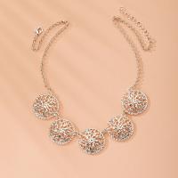Zinek svetr řetěz náhrdelník, barva stříbrná á, pro ženy & dutý, stříbro, nikl, olovo a kadmium zdarma, Délka 15.75 inch, Prodáno By PC