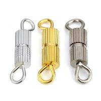Brass Screw Clasp plated DIY nickel lead & cadmium free Sold By Bag