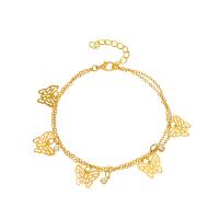 Zinc Alloy Anklet plated fashion jewelry & for woman nickel lead & cadmium free Sold By PC