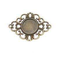 Zinc Alloy Connector Setting antique bronze color plated original color Inner Approx 18mm Sold By PC
