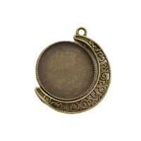 Zinc Alloy Pendant Cabochon Setting plated Inner Approx 25mm Sold By PC