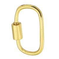 Brass Screw Clasp gold color plated fashion jewelry & DIY & for woman golden Sold By Lot
