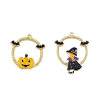 Fashion Halloween Pendant Zinc Alloy gold color plated Halloween Design & DIY & enamel nickel lead & cadmium free Sold By PC