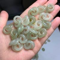 Hetian Jade Pendant, polished, Unisex, light green, 14.70x4mm, Sold By PC