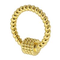 Brass Screw Clasp gold color plated fashion jewelry & DIY & for woman golden Sold By Lot