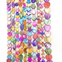 Contas de conchas coloridas naturais, concha, Forma diferente para escolha & DIY, Mais cores pare escolha, vendido para Aprox 38 cm Strand