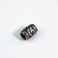 Grânulos de tubo de aço inoxidável, Aço inoxidável 304, Tambor, DIY, 12.30x8.80mm, Buraco:Aprox 5.5mm, vendido por PC