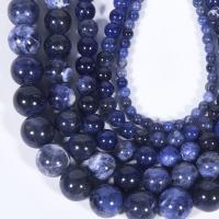 Sodalit perle, uglađen, možete DIY & različite veličine za izbor, Prodano Per Približno 15.16 inčni Strand