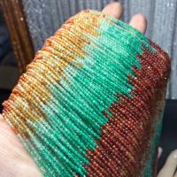 Grânulos de ágata, Ágata multicolorida, polido, DIY, cores misturadas, 2mm, comprimento 38 cm, vendido por PC