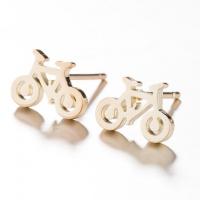 Stainless Steel Stud Earrings 304 Stainless Steel Bike fashion jewelry & for woman Sold By Pair