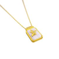 Natural Gemstone Necklace Brass with White Chalcedony Rectangle 18K gold plated dyed & for woman & with rhinestone light purple nickel lead & cadmium free Length Approx 60 cm Sold By PC