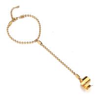 Gotisk armbånd ring, 304 rustfrit stål, med 1.97inch extender kæde, mode smykker & for kvinde, flere farver til valg, 18*10mm, Længde Ca. 6.69 inch, Solgt af PC