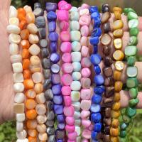 Naturlig Freshwater Shell Perler, du kan DIY, flere farver til valg, 5-8mm, Ca. 50pc'er/Strand, Solgt af Strand