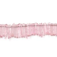 Perline di quarzo naturale placcatura, quarzo chiaro, Irregolare, placcato, DIY & formato differente per scelta, rosa, Venduto per Appross. 38 cm filo