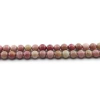 Natural Grain Stone Beads Round polished DIY pink Sold Per Approx 38 cm Strand