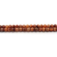 Tiger Eye Beads, Runde, poleret, du kan DIY & forskellig størrelse for valg, rødligorange, Solgt Per Ca. 38 cm Strand