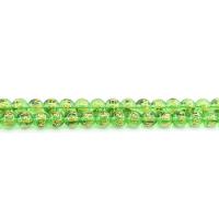 Kristalli helmiä, Pyöreä, kiiltävä, tee-se-itse & erikokoisia valinnalle, Kristalli Vihreä, Myyty Per N. 38 cm Strand