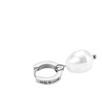 Oorbel sieraden, Titanium Staal, met Plastic Pearl, plated, voor vrouw, meer kleuren voor de keuze, 27.50mm, Verkocht door PC